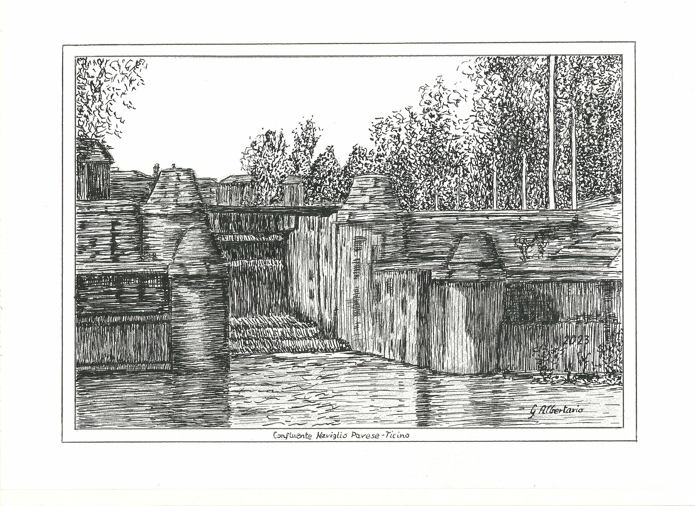 Confluente Naviglio pavese - Ticino